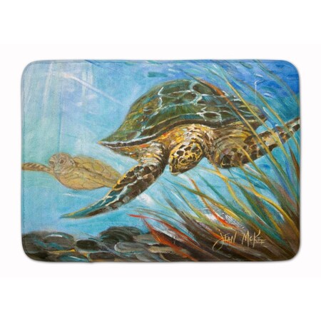 Carolines Treasures Loggerhead Sea Turtle Machine Washable Memory Foam Mat JMK1118RUG